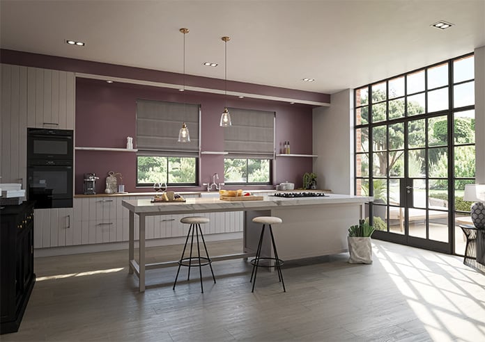 Ultra Luxe Velvet, Warm Brown - Motorised Roman Blind - Image 6